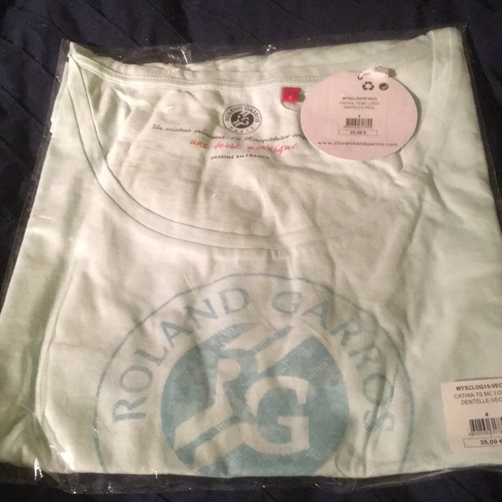 NWT, French open top, XL, butter mint green